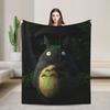 Japanese Blanket T-Totoros Travel Flannel Throw Blanket For Couch Bed Soft Custom DIY Quality Bedspread Gift Idea