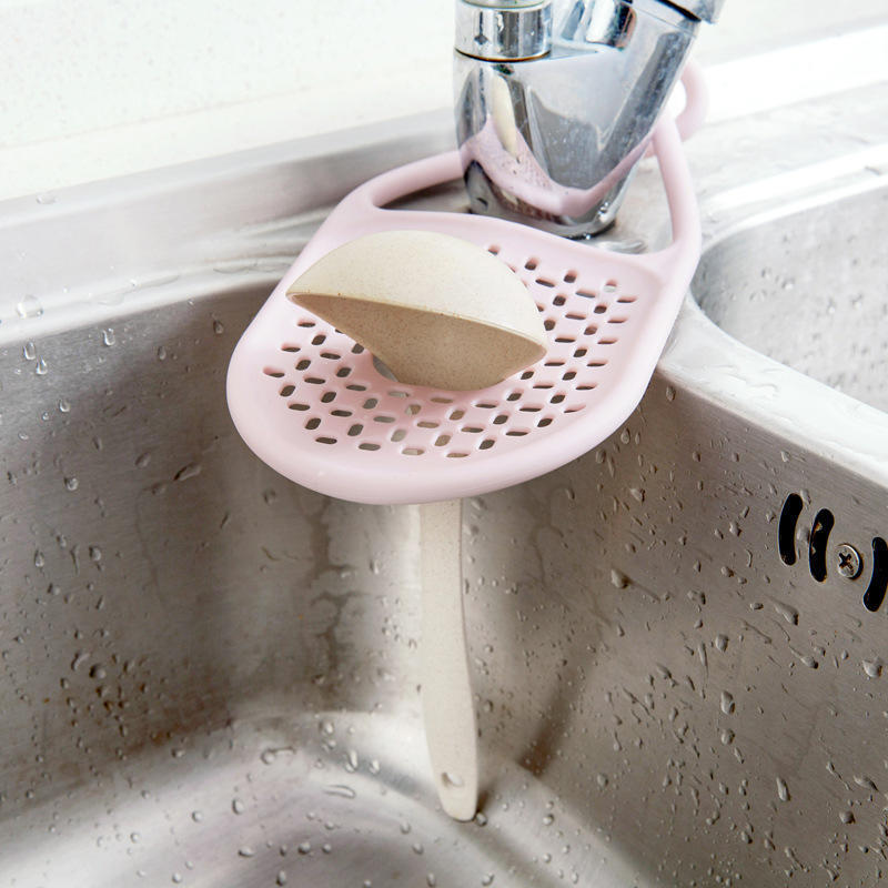 Bendable Folding Sink Drain Rack Kitchen Sink Rag Cloth Hanging Basket Storage Rack