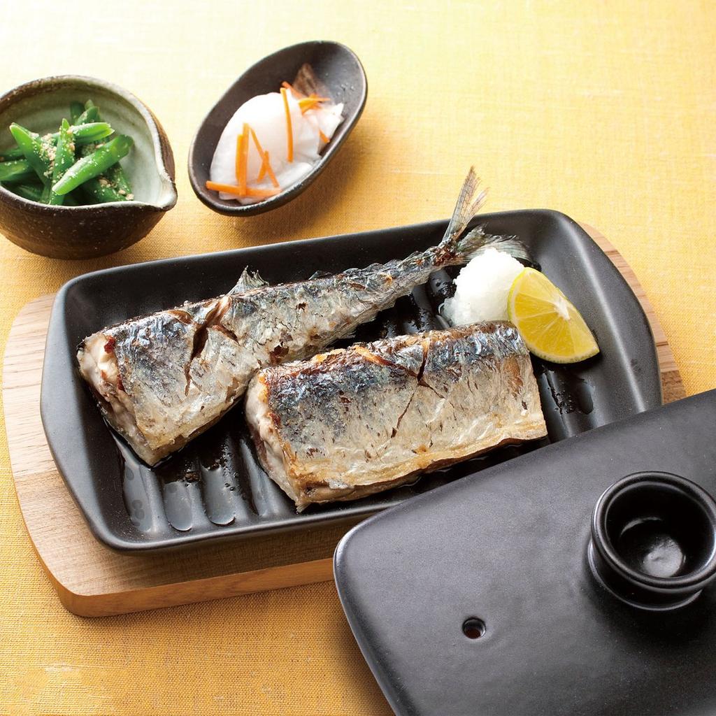 Wahei Freize Grilled Square Plate Yarun Plate Black Double-Sided YR-6018