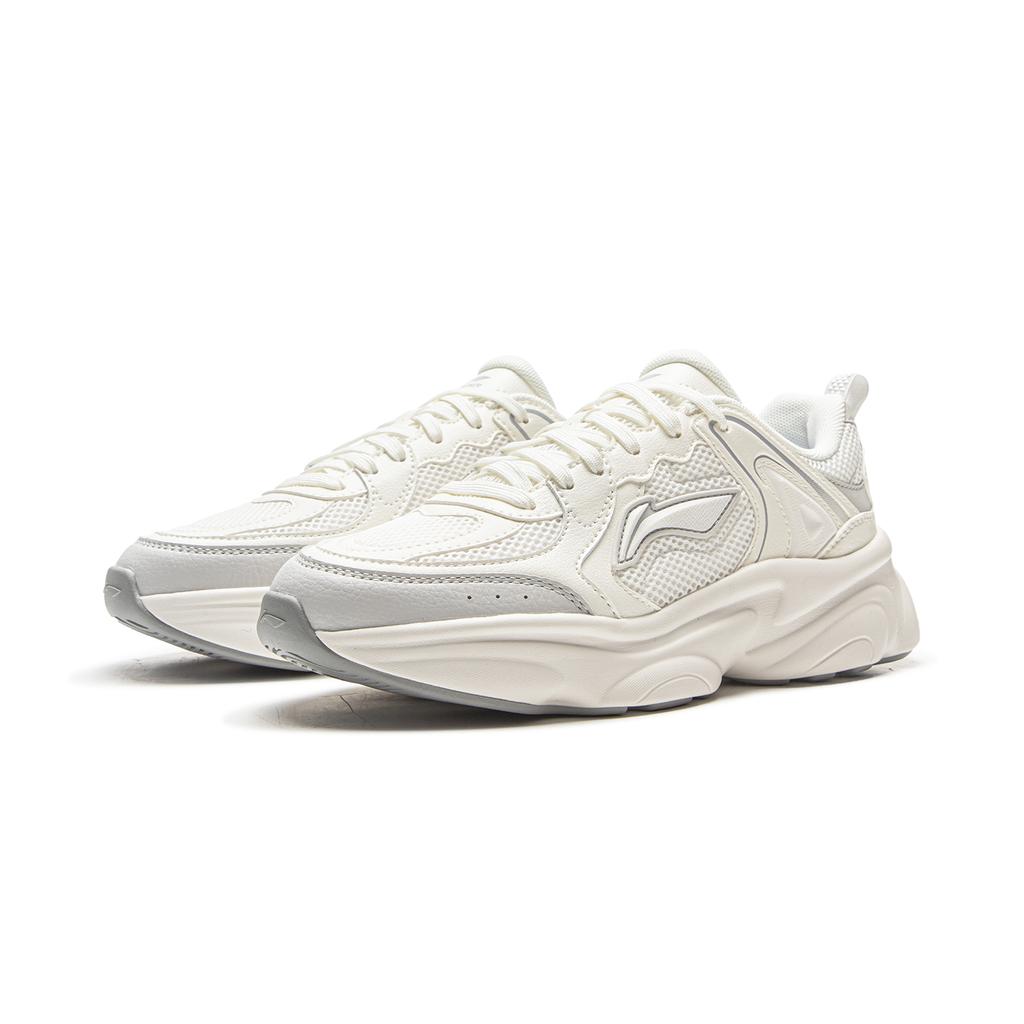 Li Ning Milk Coconut Versatile Retro Thick Sole Fashion Trend Shock Absorption Non-Slip Wear-Resistant Support Low-Top Dad Shoes AGCV404-3