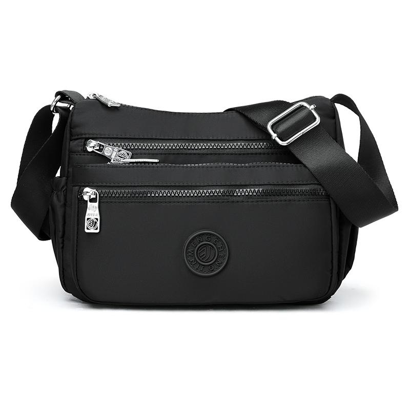 Large Capacity Crossbody Women's Shoulder Bag Multi Compartments Waterproof Nylon Leisure Dumpling Bag for Mom