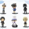Anime Detektiv Conan PVC Anime Actionfigur Modell Geschenke Sammlerfiguren 9 - 12 CM 6 Stück im Set