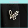Vlinder Speld Voor Vrouwen Met Hol Metaal Ontwerp Perfect Voor Herfst Winter Buiten Kleding Accessoire