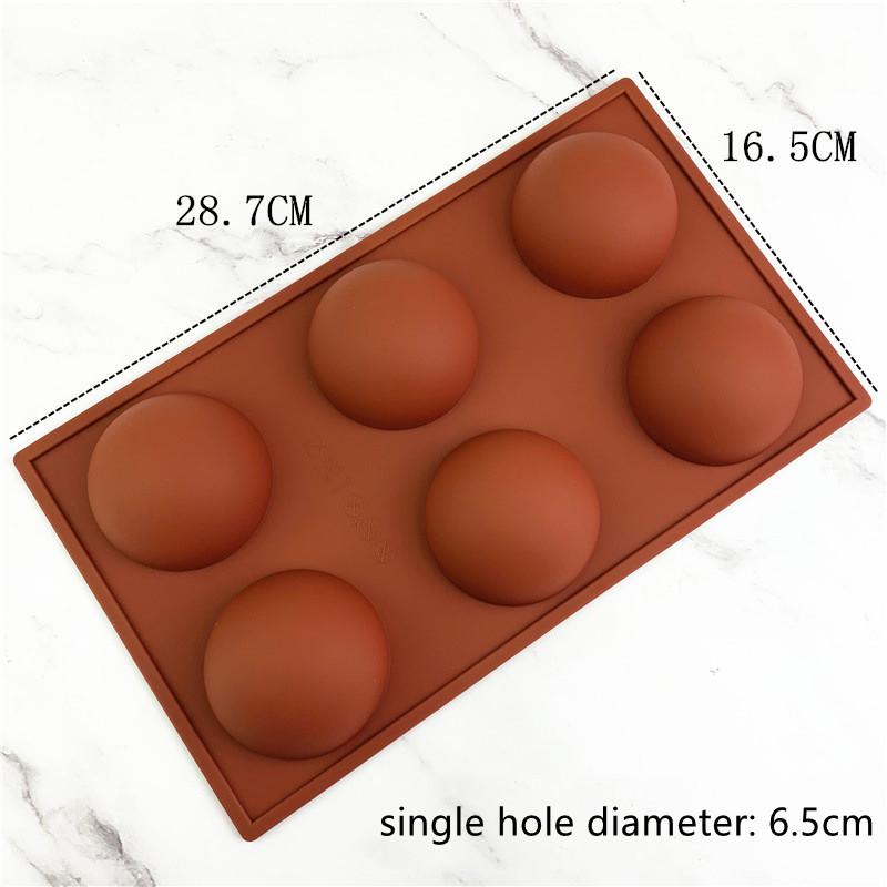 DIY 3D Bal Ronde Halve Bol Siliconen Vormen voor Bakken Pudding Mousse Chocoladetaart Decoratie Vorm Keukenaccessoires Gereedschap