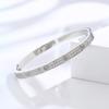 Ins Wind Gypsy Star Bracelet Two Rows of Diamonds Slightly Inlaid with Diamonds Stainless Steel Bracelet Titanium Steel Jewelry Bracelet Women