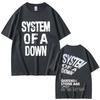 2025 Summer Limited System of A Down Tour 2026 Men Women Rock Vintage Oversized Mens Leisure Cotton Short Sleeve Tshirts