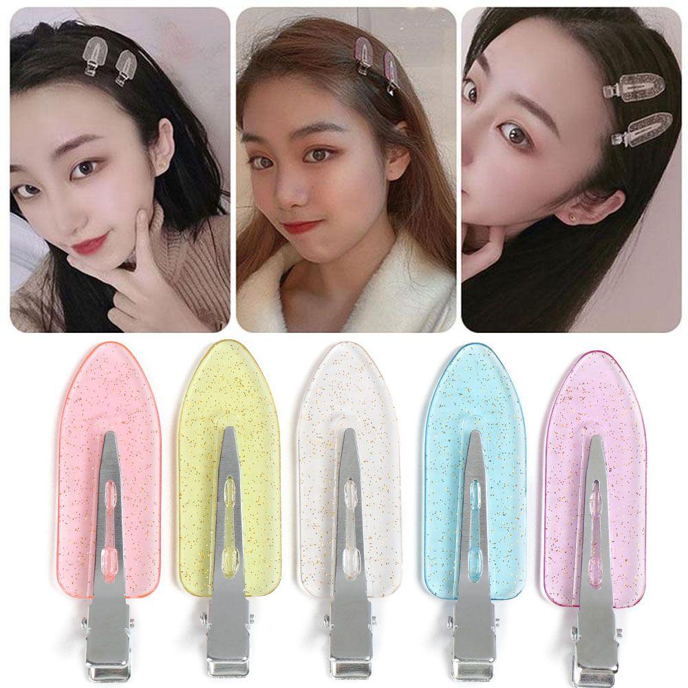 Styling Candy Color Makeup Seamless Hair Clips No Bend Barrettes Bang Clip No Crease Hairpin