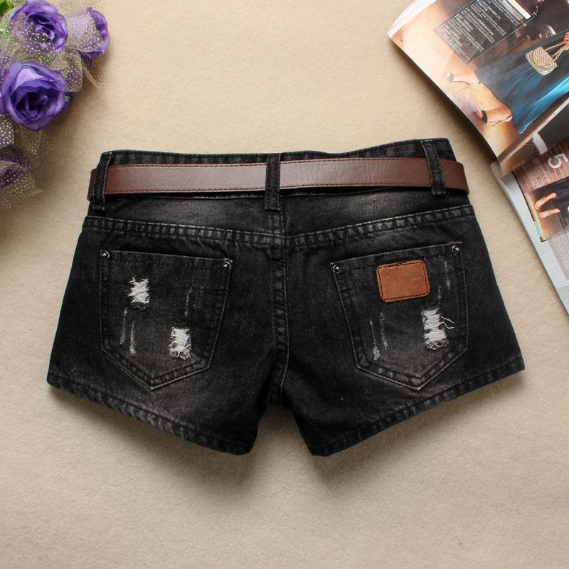Pantaloni scurți din blugi, la modă, de vară, pentru femei, pantaloni scurți pentru cerșetori, blugi, blugi cu talie joasă, pantaloni scurți fără curea