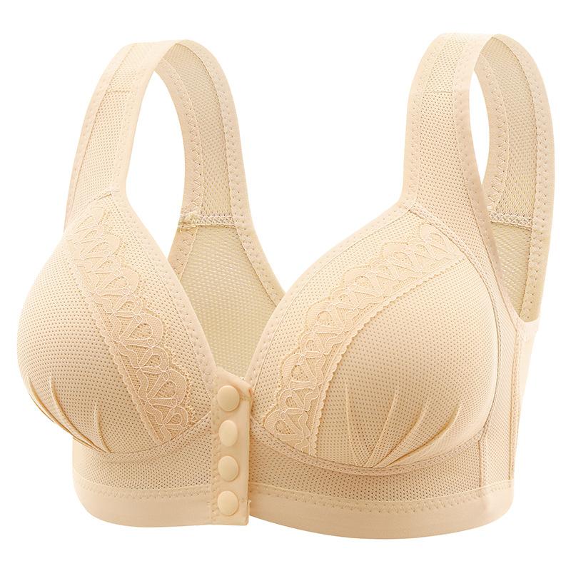 Large Size Without Steel Ring Breastfeeding Mom Push Up Beautiful Back Underwear Thin Section Breathable Adjustable Ladies Bra