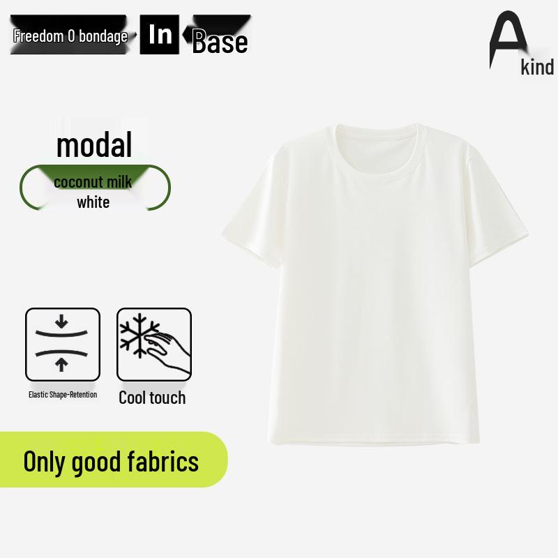 Damen Tencel Lyocell Baumwolle Kurzarm Freizeit T-Shirt Klasse A