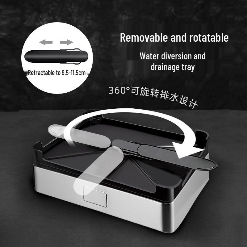 Stainless Steel Double-Layer Kitchen Sink Drain Rack