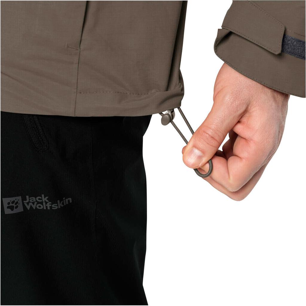Bunda Jack Wolfskin Altenberg 3v1 Jkt M Bunda Pánská cold coffee
