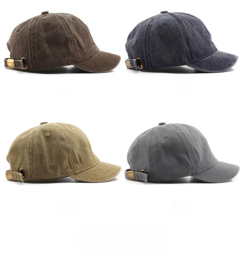 2026 New Fashion Dad Hat Snapback Cap Washed Cotton Adjustable Solid Color Baseball Cap Women Men Unisex Couple Cap