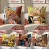 Game Genshin Xilonen Cushion Cover Pillowcase Short Plush Invisible Zipper Room Sofa Cushion Cover