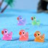 10Pcs Mini Yellow Ducks Luminous Duck Ornament Miniature Figures Tiny Duck Micro Fairy Garden Landscape Fairy Garden Home Decor