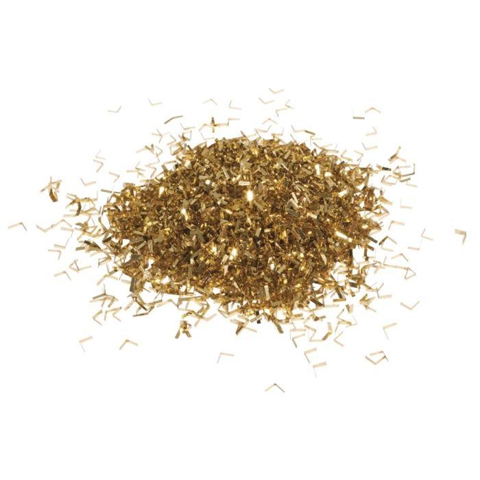 Confetti pellicule aluminium, or, 1x3mm, 15g