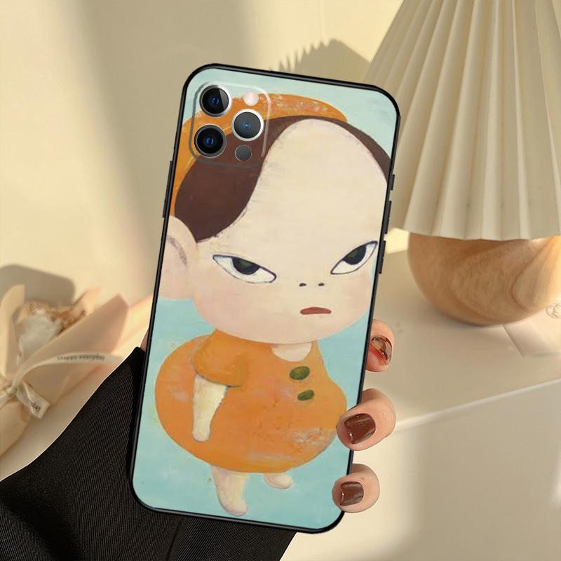 Japan Yoshimoto Nara Cartoon Girl Case For IPhone 18 11 12 13 14 15 16 Pro Max Cover For IPhone 18 13 12 Mini XR X XS Plus