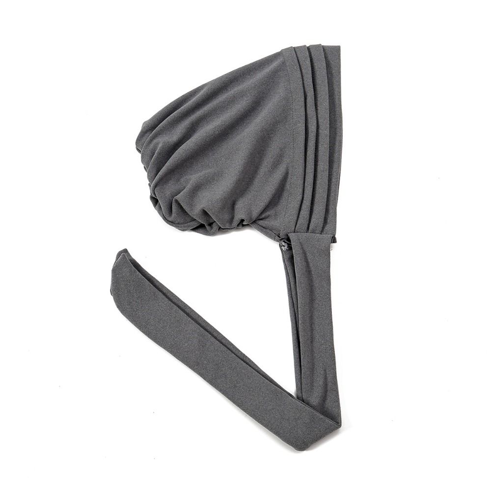 Pre-Tied Muslim Women Hijab Bonnet Solid Color Islamic Cancer Headwear Scarf New Turban Chemo Cap
