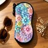 Eyewear Case Waterproof Floral Sunglasses Case Neoprene Eyeglasses Pouch Worry Free Zipper Sunglasses Pouch For Gifting Women