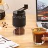 Ceramic Grinding Core Coffee Bean Grinder Clear Bin Detachable Hand-Cranked Coffee Mill 35-Gears Adjustable Effort Saving