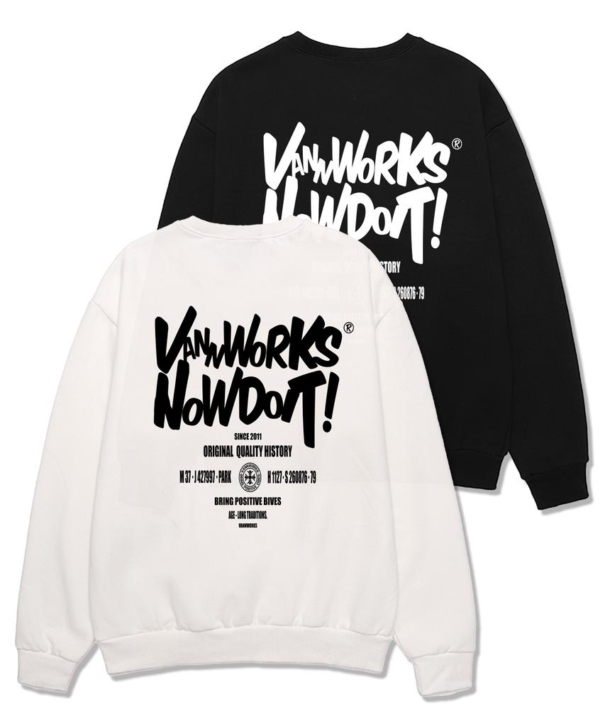 VANNWORKS Doit Large Oversized Sweatshirt (Vls0089) Black
