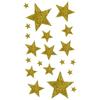 MégaCréa DIY - Pegatinas de estrella Dorada con purpurina de 1 a 5 cm 20 piezas
