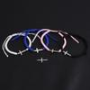 Colored String Cross Bracelet Creative Couple Hand Ring Unique Adjustable Charm Bracelet Lovers