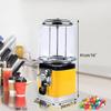 Automatic Candy Vending Machine with 25¢ Coin Slot - Yellow Tabletop Public Service Equipment for Arcades, Malls, Birthday Gifts