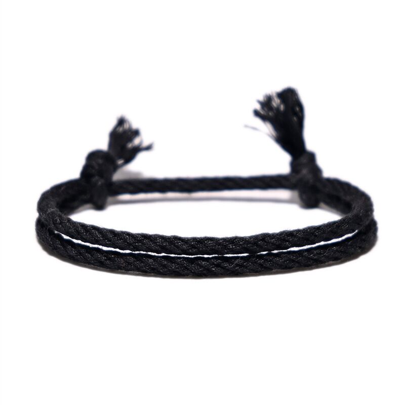 New Tibetan String Bracelets & Bangles for Women Men Handmade Tassel Knots Thread Lucky Rope Bracelet Ethnic
