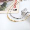 Fashion Direct Sales Irregular Pleated Curved Ring Titanium Steel 18K Geometric Jewelry Necklace Women