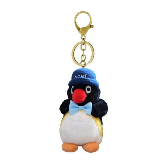 Cartoon Penguin Plush Keychain Toy Pendant Soft PP Cotton Filling Creative Key Ring Bag Charm Gift for Girls Boys Family Festivals