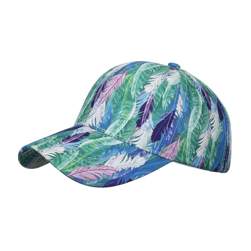 Men Printed Tie-Dye Baseball Cap Women Gradient Graffiti Sunscreen Hat Ponytail Panama Cap Visor Hats Snapback Hat