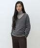 MUSINSA STANDARD WOMAN [Victoria Wool] Women'S V-Neck Knit [Heather Grey]