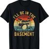 Jag kommer att vara i källaren och trumma för män kvinnor rolig trummis t-shirt