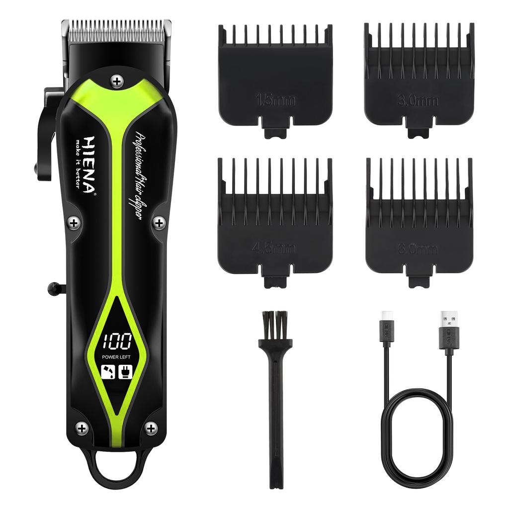 Electric Hair Clipper Black Professional Haircut Home Haircut Rechargeable USB Men's Cordless Hair Clipper USB Rechargeable
