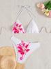 Printed Bikini Tie Triangle Sexy Bikini Split Swimsuit for Women