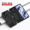 Full Coverage Foldable Phone Case Galaxy Z Fold8 Fold7 Fold6 With Kickstand Shockproof PC Shell Vegan Leather