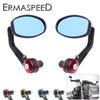 Oglinzi negre pentru bară pentru motociclete CNC 7/8'' 22mm Oglindă pentru ghidon Vedere spate universală pentru Cruiser Street Sport Bikes Cafe