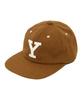 YALE Wool Leather Strap Cap_Brown