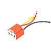 H4 Ceramic Three-Plug Headlight Socket Lamp Socket Bulb Socket Flasher Socket