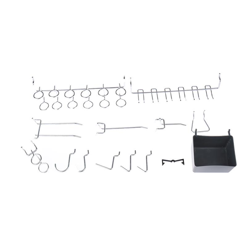 81Pcs Pegboard Haken Sortiment Mit Pegboard Bins Peg Schlösser Werkzeuge Organisatoren
