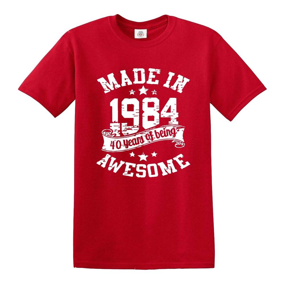 40th Birthday Awesome Made In 1984 TShirt Unisexs Unisexs Present Gift Top Tee