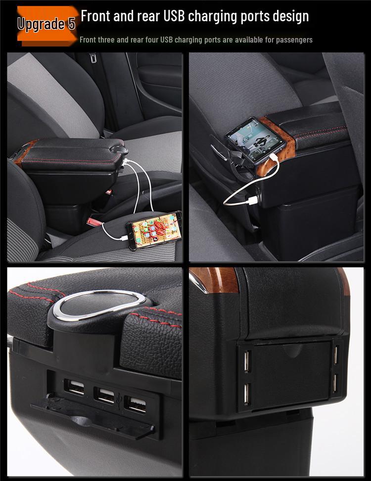 Custom Armrest Box for Hyundai Verna SOLARIS RV - Original Modified Accessory