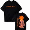 Sommar Unisex Vintage Mode T-shirt Karol G TROPICOQUETA 2026 T-shirt Harajuku Rundhalsad Casual Skjorta Gåva Lös Bekväm och Mångsidig
