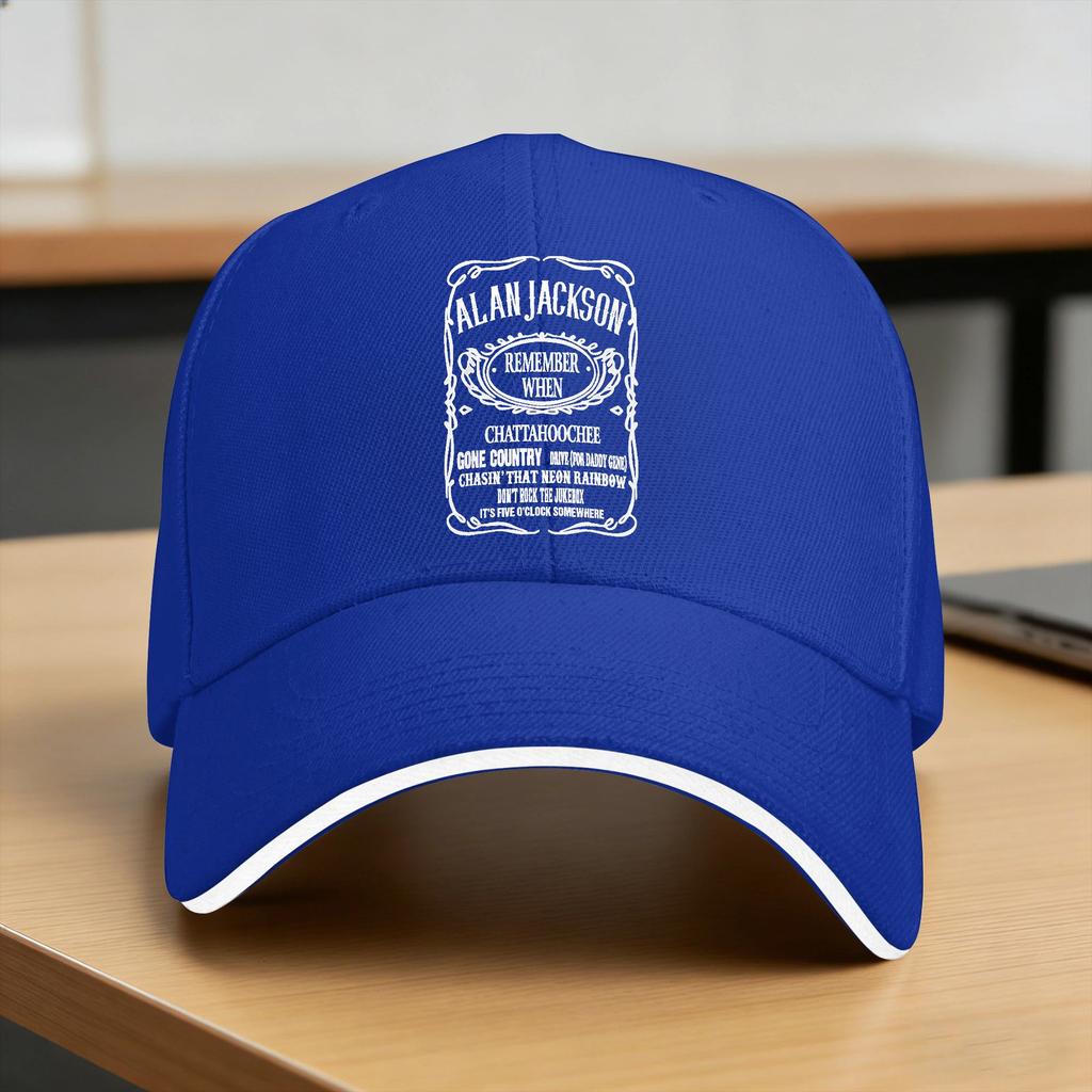 Alan Art Jackson's Outlaw Music Retro Whiskey Sonne Baseballkappe Frühling Unisex Damen Hohe Qualität Lässig Wandern Angeln Baseballkappen