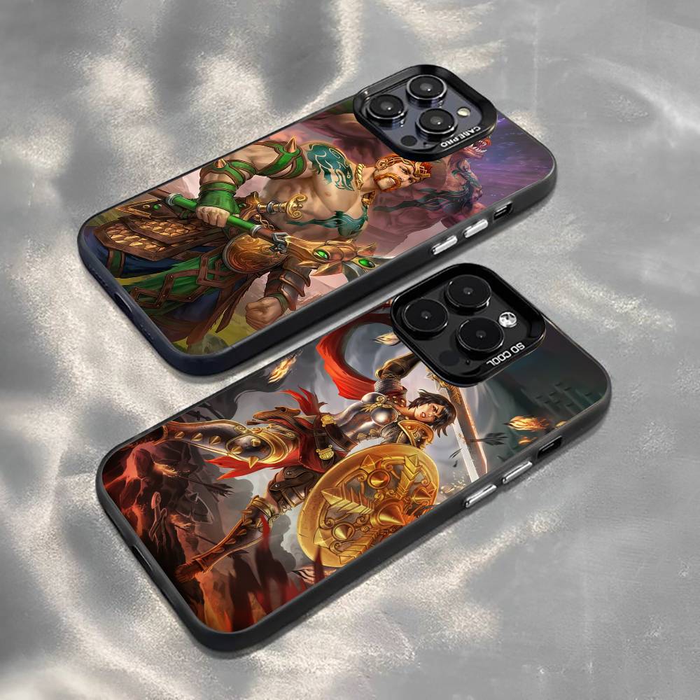S-Smite G-Game Phone Case For iPhone 17,16,15,14,13,12,11 Plus,Pro Max,XS,Colorful Silver Phone case Funda Cover