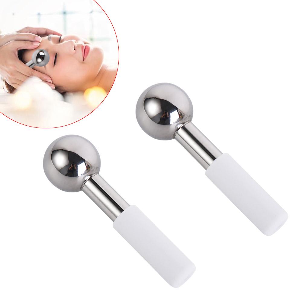 Stainless Steel Ice Wave Beauty Massage Stick Facial Ice Globes Beauty Salon Massager