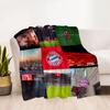 Bayern Munich Blanket Comfortable Suitable for Bedding Seaside Chair Four Seasons Universal Modern Style Gifts For Family Or Friends