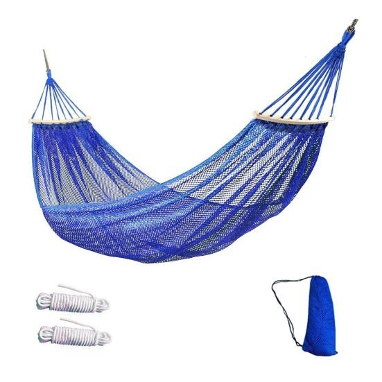 Hammock with Breathable Ice Mesh Design Double Load Bearing 200kg Reinforced Traction Rope Anti-rollover Hammock