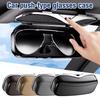 Premium Car Visor Glasses Case Flocking Inner Car Sunglasses Holder  Car Interior Accessories